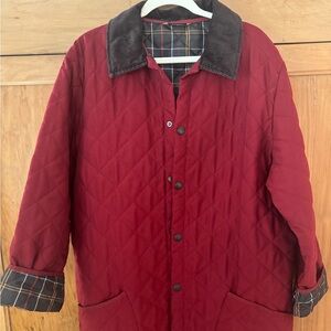 Barbour Burgundy Quilted Jacket